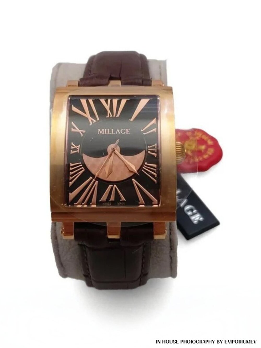 Millage The Dijon Ml0073-B Color Rose Gold Stainless Steel Swiss Watch 4326